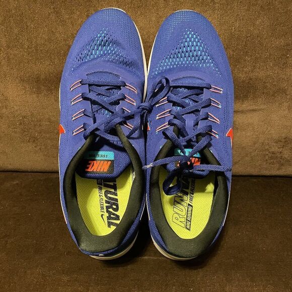 NEW NIKE FREE RN Mens Running Shoes Blue Black Cobalt Size 12 US 46 EUR 11 UK - Picture 7 of 12